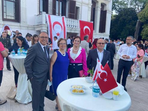 Kuzey Kıbrıs Türk Cumhuriyeti 20 Temmuz Barış ve Özgürlük Bayramı Resepsiyonuna İstanbul Temsilcisi Hükmü AYHAN Katıldı